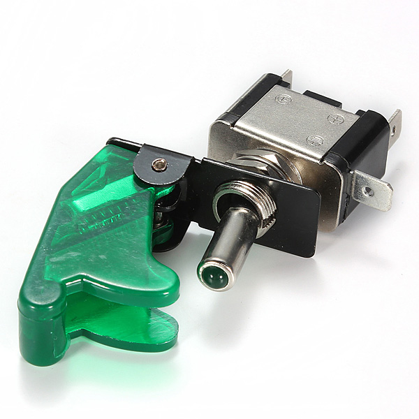 5x-Green-Car-Cover-LED-SPST-Toggle-Rocker-Switch-Control-12V-20A-914416