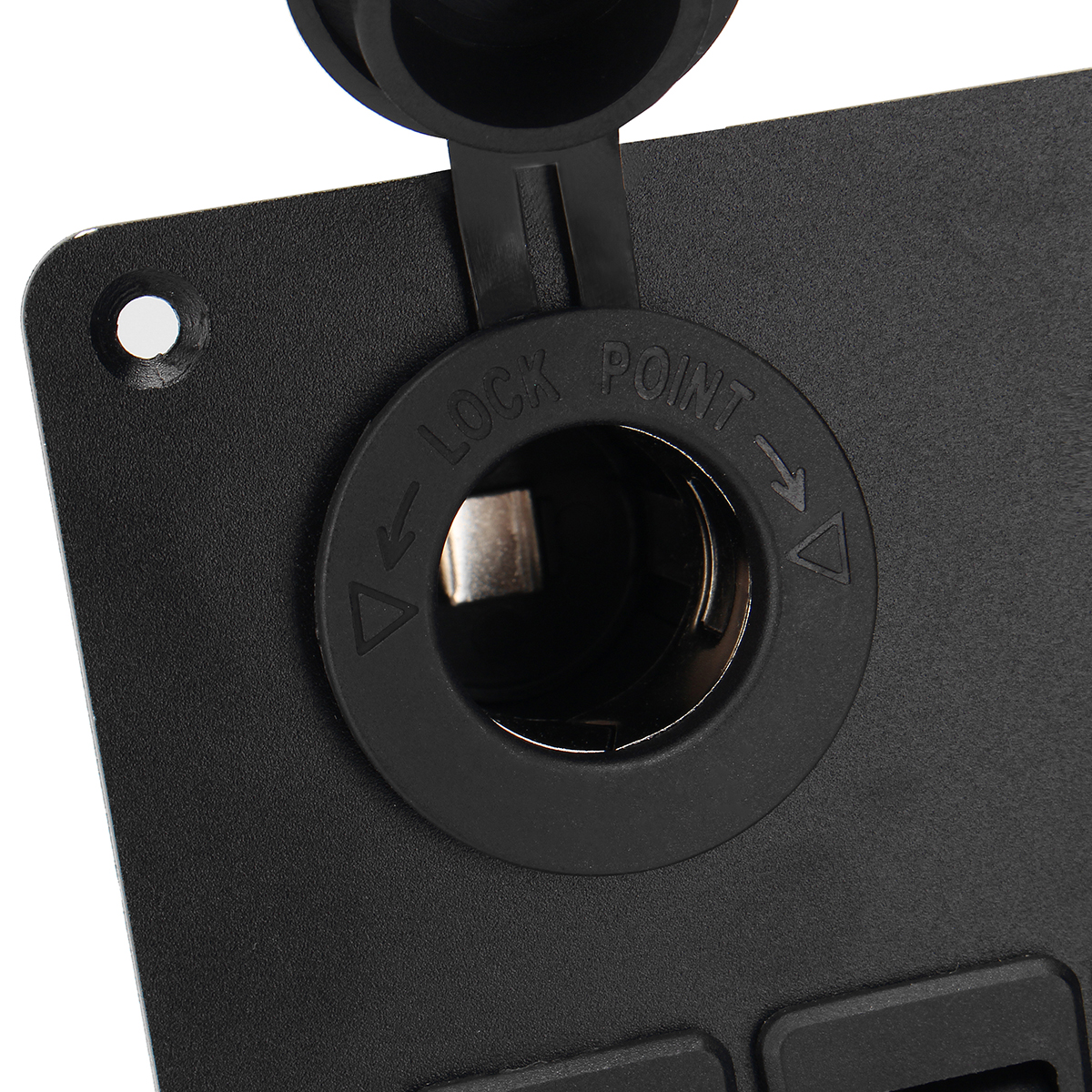 6-Gang-ON-OFF-Toggle-Rocker-Switch-Panel-with-Dual-USB-Charger-Port-Lighter-LED-Voltmeter-12-24V-for-1468943