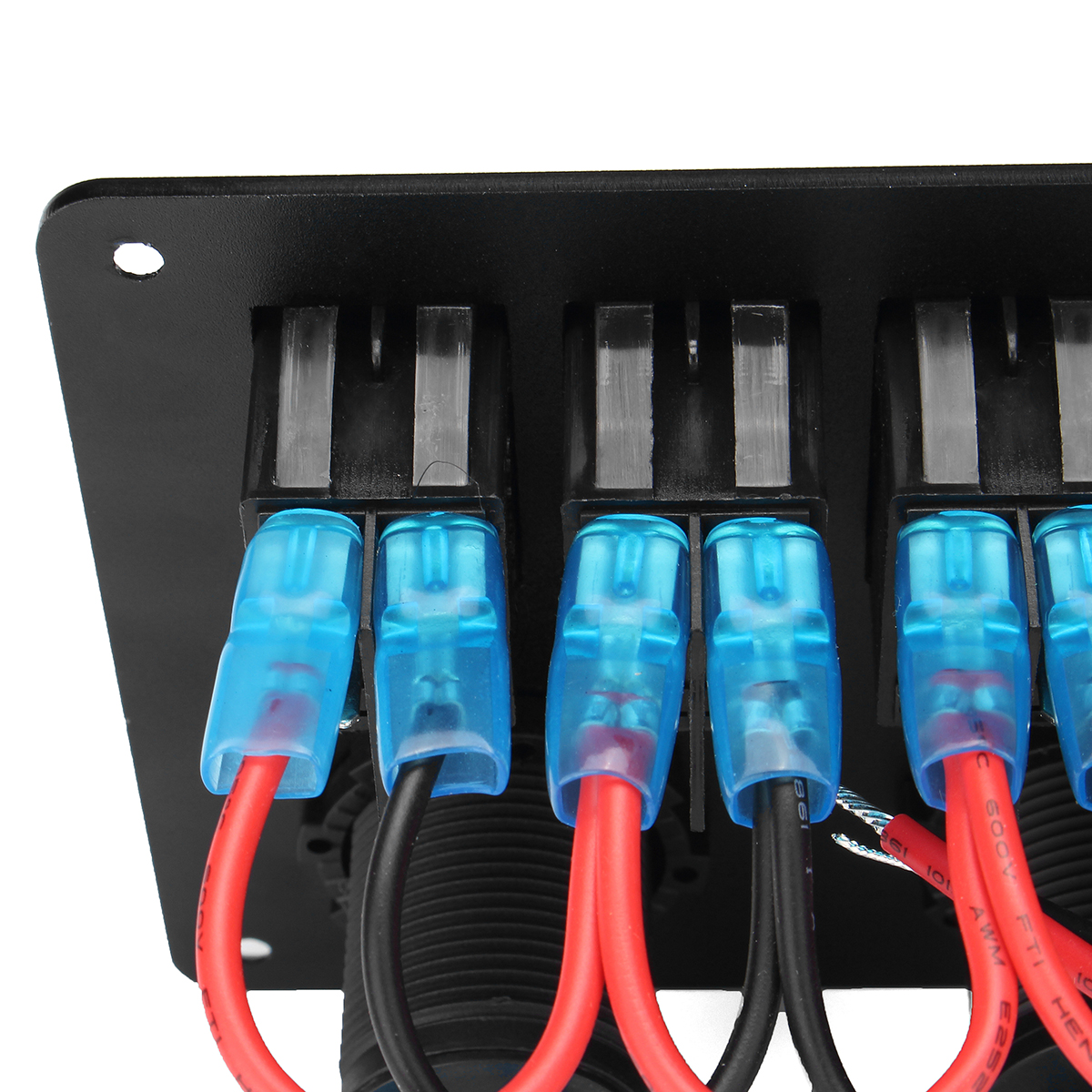 6-Gang-ON-OFF-Toggle-Rocker-Switch-Panel-with-Dual-USB-Charger-Port-Lighter-LED-Voltmeter-12-24V-for-1468943