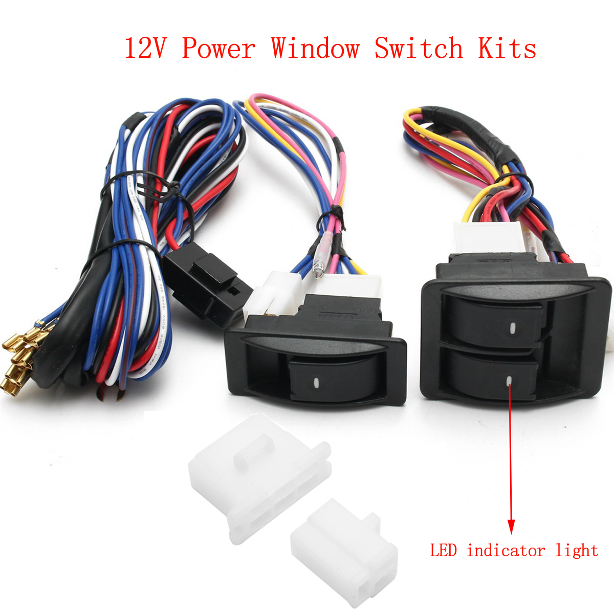 6Pcs-12V-Universal-Power-Window-Switch-Kits-With-Installation-Wiring-Harness-1125651