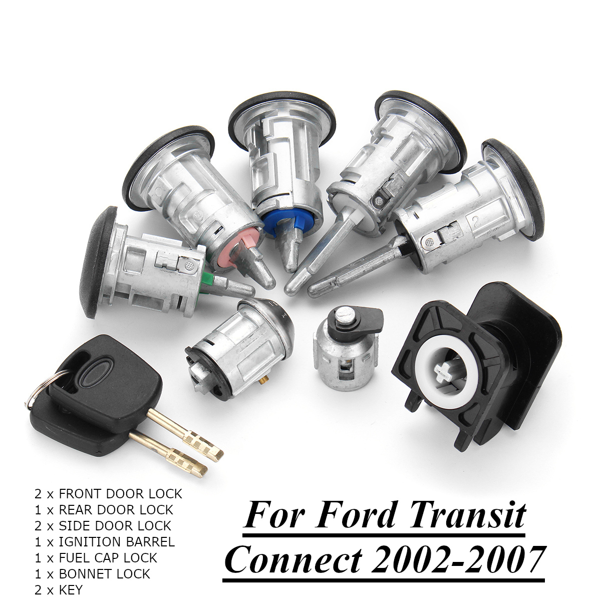 8pcs-Front-and-Rear-Car-Door-Lock-Bonnet-Set-with-2-Keys-for-Ford-Transit-Connect-2002-2007-1379584