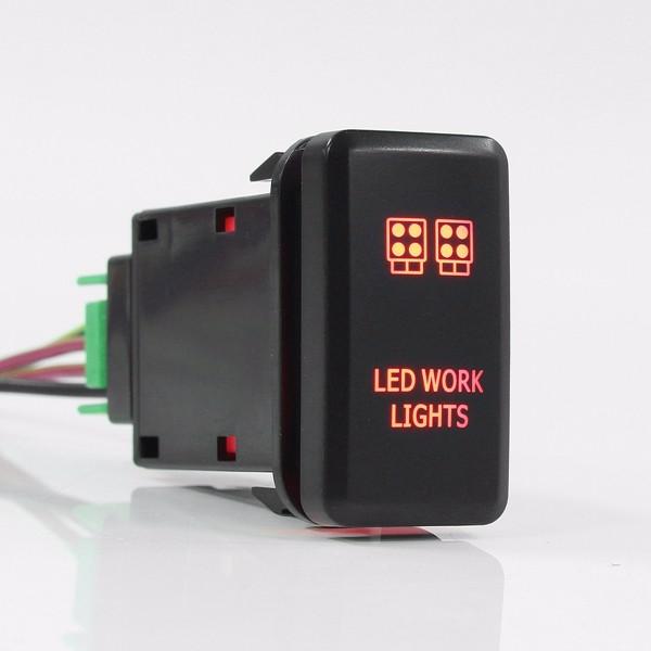 ABS-12V-3Amp-Push-Switch-Red-LED-Light-Bar-For-Toyota-Fortuner-Hilux-Tacoma-2005-2011-1105462