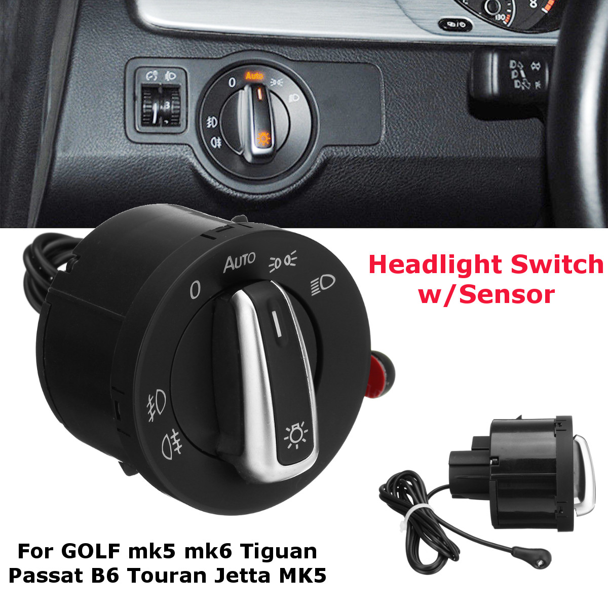 Auto-Head-Headlight-Switch-Light-Sensor-for-VW-Golf-5-6-MK6-MK5-Tiguan-B6-Touran-1284606