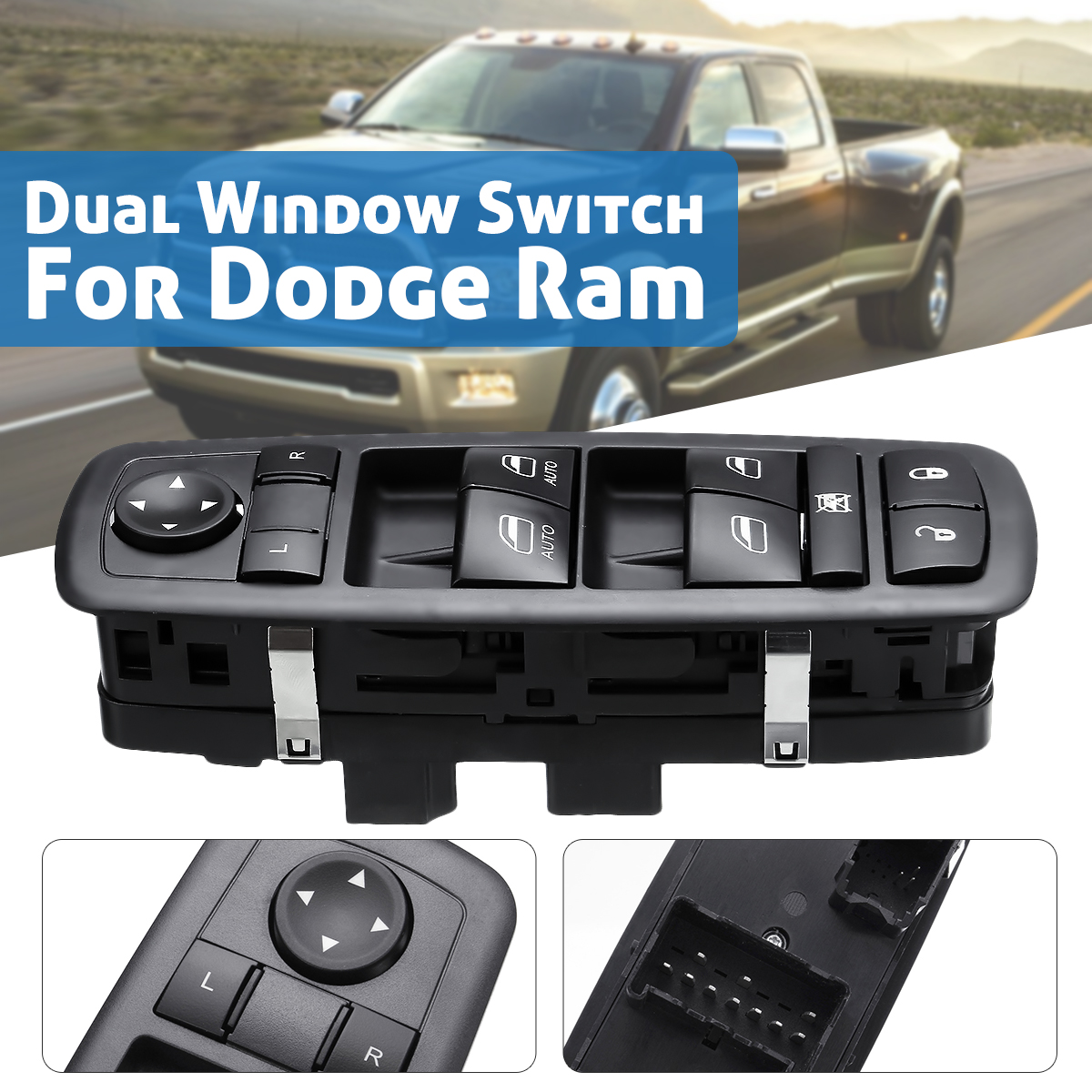 Auto-Power-Window-Switch-Driver-Side-For-Dodge-Ram-2009-2012-4602863AD-4602863AB-1746278
