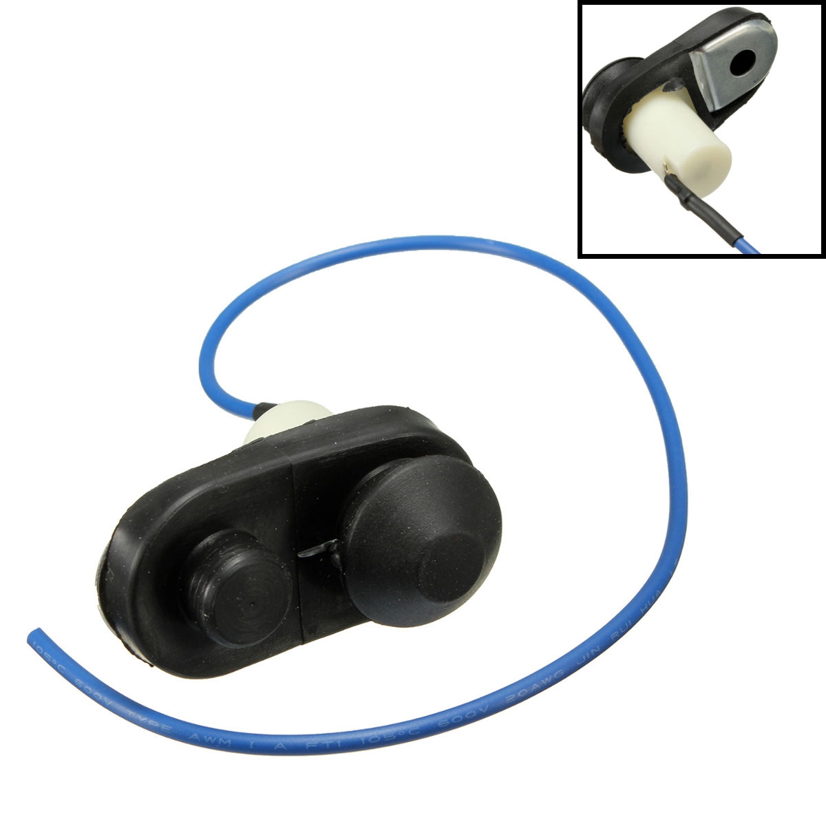 Black-Car-Interior-Door-Courtesy-Light-Switch-Lamp-Push-Button-Universal-1016146