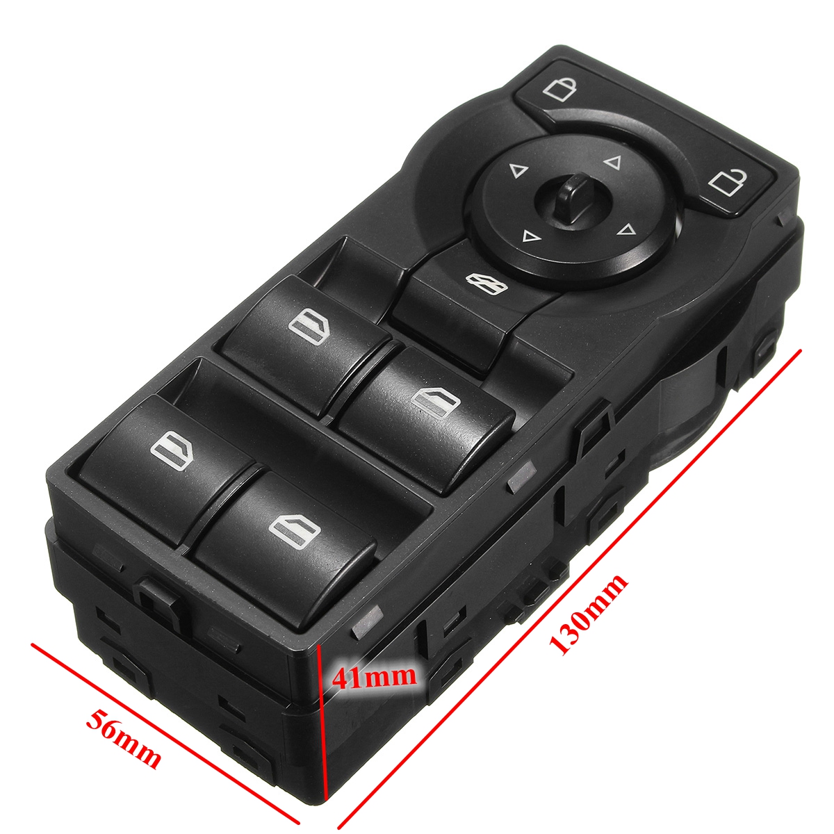 Black-Electric-Power-Window-Master-Switch-with-Green-LED-Light-For-Holden-VE-Commodore-2006-2013-1171334