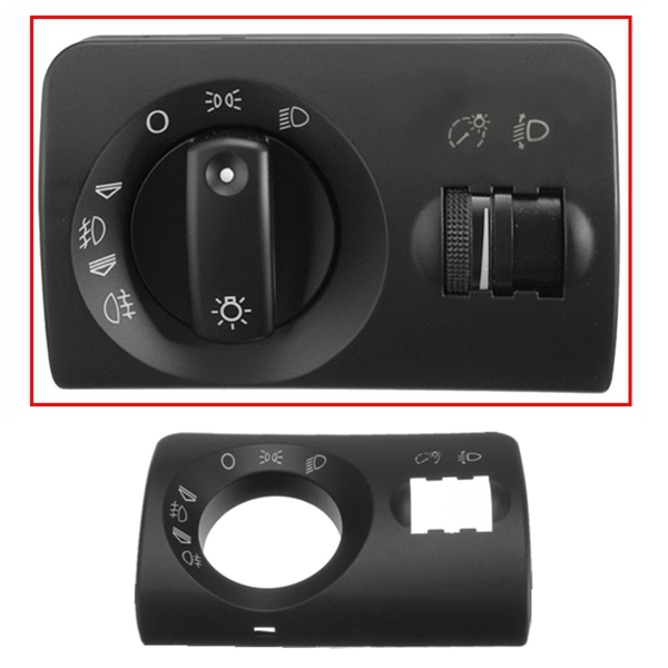 Black-Headlight-Fog-Light-Switch-Cover-For-Audi-A6-4B-C5-AVANT-S6-2002-2005-997565