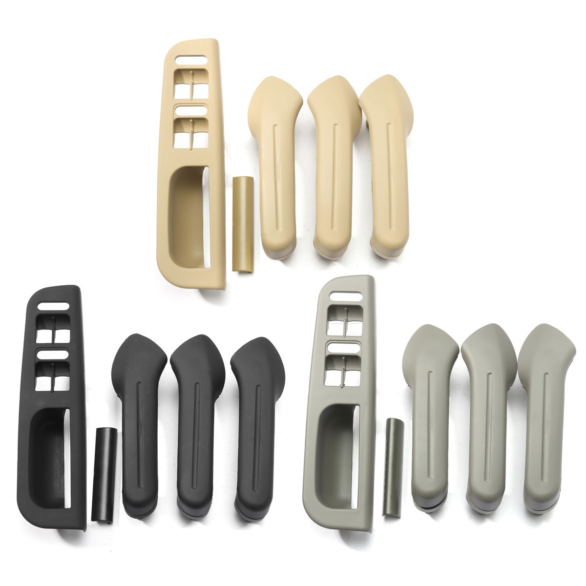 Black-Interio-Door-Handles-Cover-Switch-Bezel-Set-for-VW-Jetta-Golf-Bora-MK4-1371239