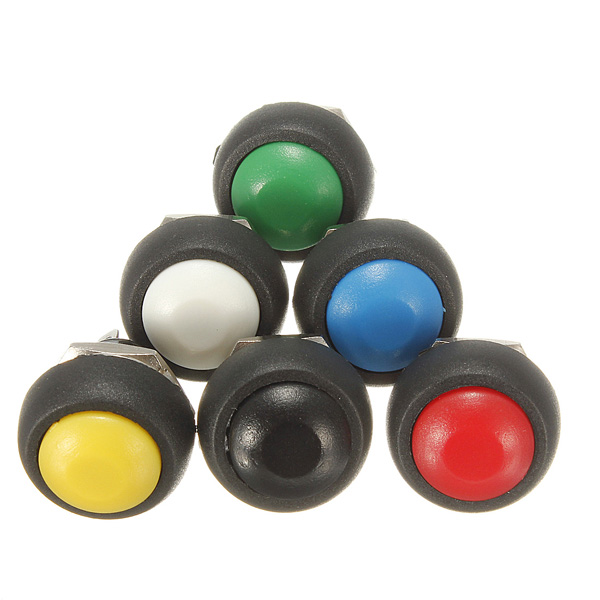 Car-Auto-Momentary-OFF-ON-Push-Round-Button-Horn-Switch-Multicolor-927835
