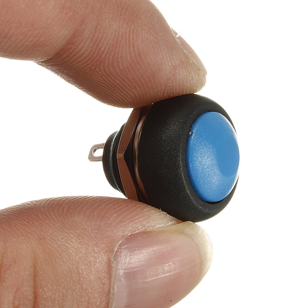 Car-Auto-Momentary-OFF-ON-Push-Round-Button-Horn-Switch-Multicolor-927835