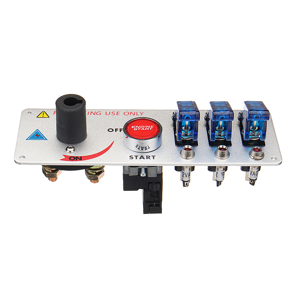 Car-Auto-Racing-LED-Toggle-Ignition-Switch-Panel-Engine-Start-Push-Btns-Set-Kit-1220037