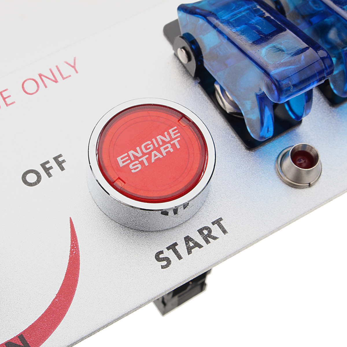 Car-Auto-Racing-LED-Toggle-Ignition-Switch-Panel-Engine-Start-Push-Btns-Set-Kit-1220037