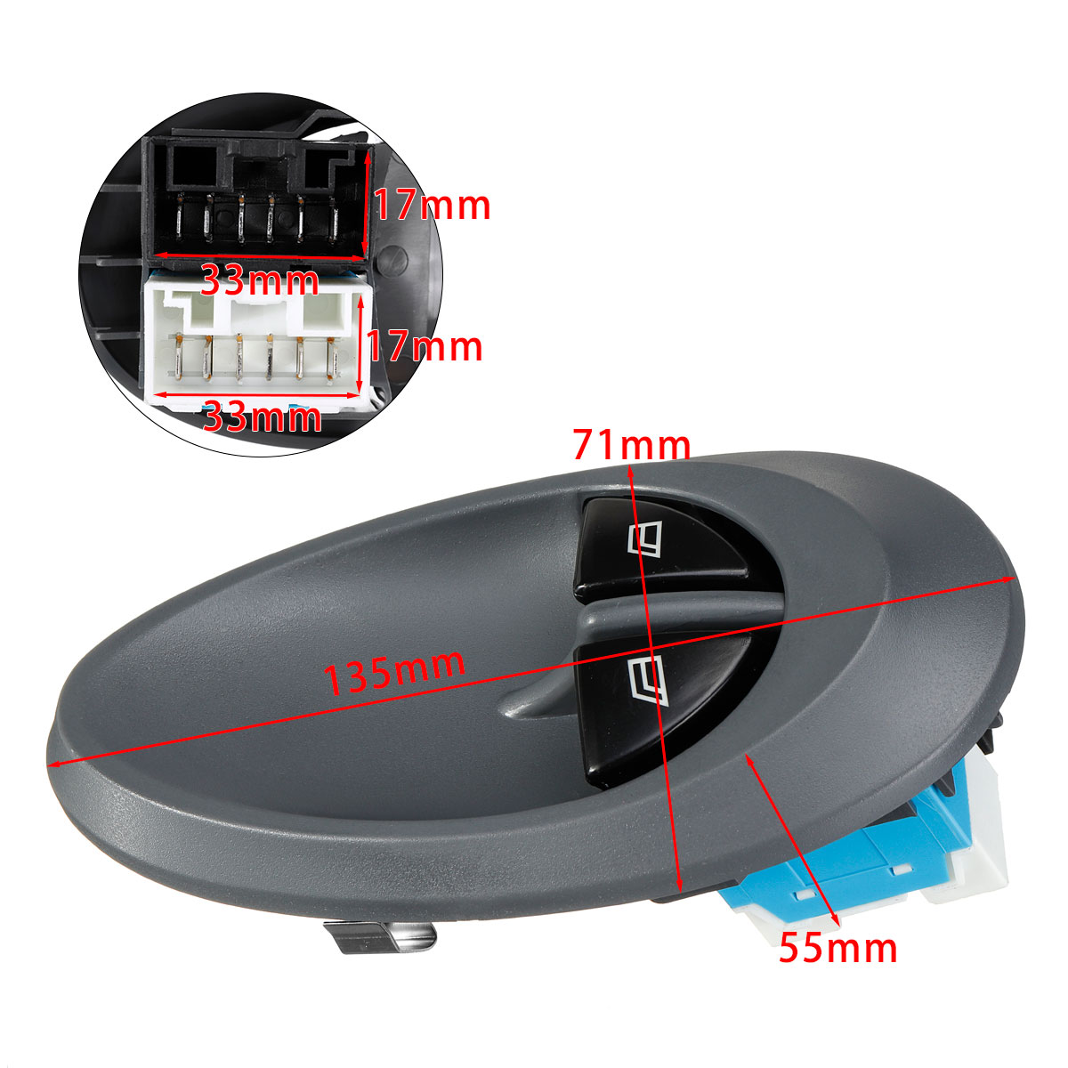 Car-Electric-Window-Regulator-Winder-Double-Switch-Button-For-IVECO-DAILY-2000-2006-1631275