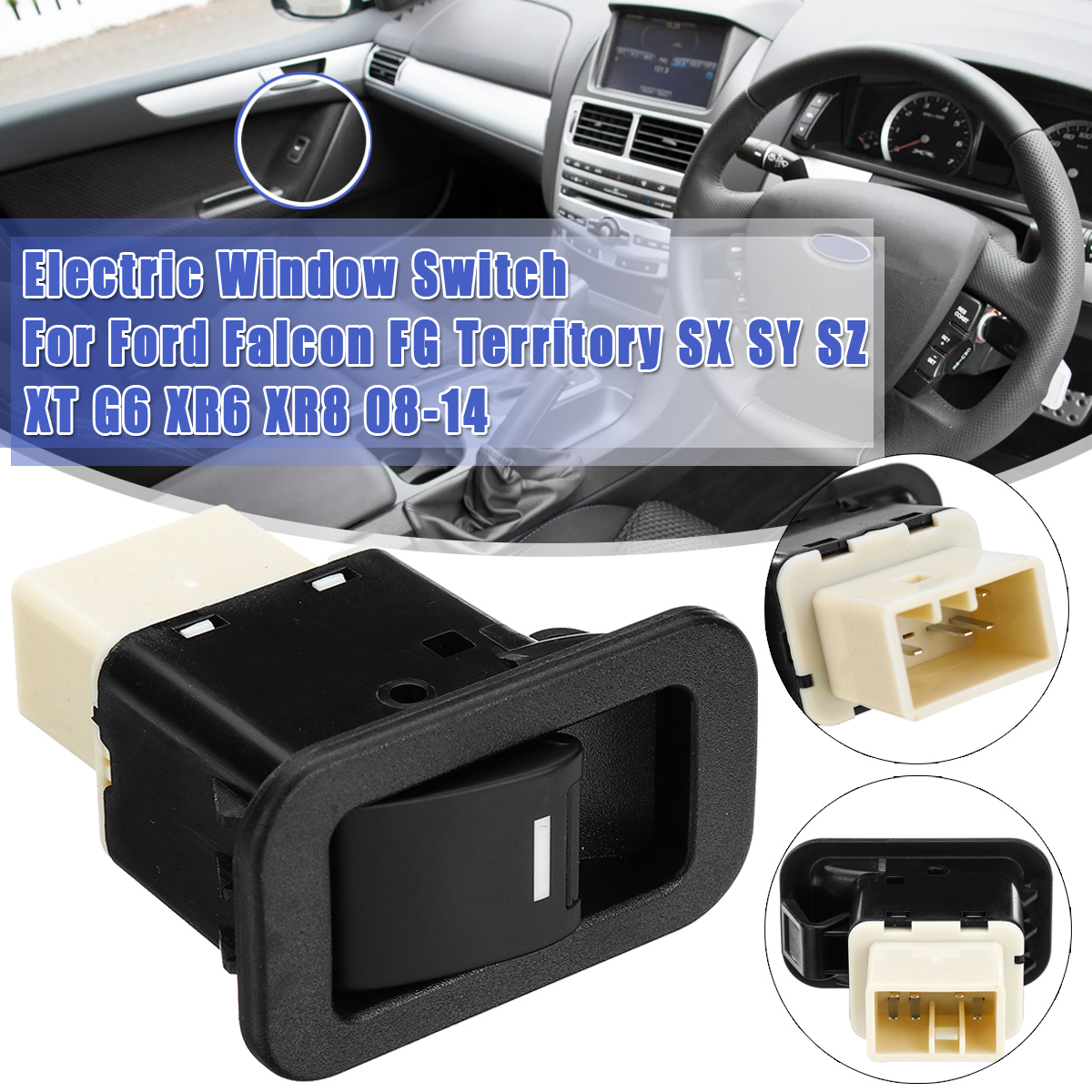 Car-Electric-Window-Toggle-Switch-Illuminated-For-Ford-Falcon-FG-Territory-SX-SY-SZ-XT-G6-XR6-XR8-20-1557421