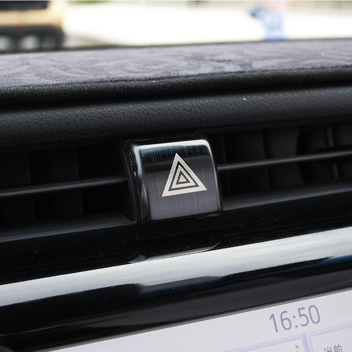 Car-Emergency-Light-Switch-Decorative-Cover-Trim-Black-For-Toyota-Camry-2018-1551838