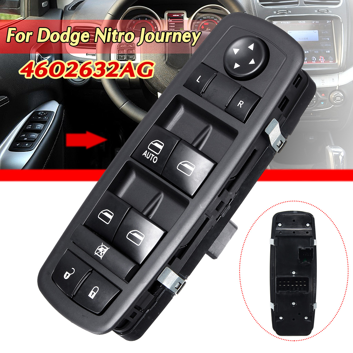 Car-Front-Left-Driver-Side-Power-Window-Mirror-Switch-LHD-4602632AG-For-DodgeJeep-1649408