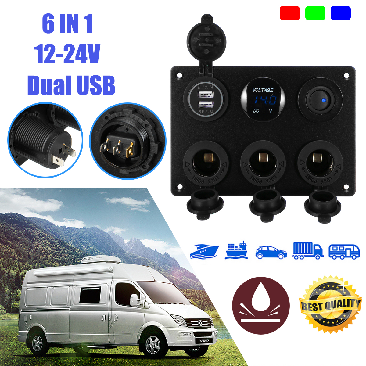 Car-Marine-Boat-3-Gang-Waterproof-Circuit-LED-Rocker-Switch-Panel-Breaker-1751938