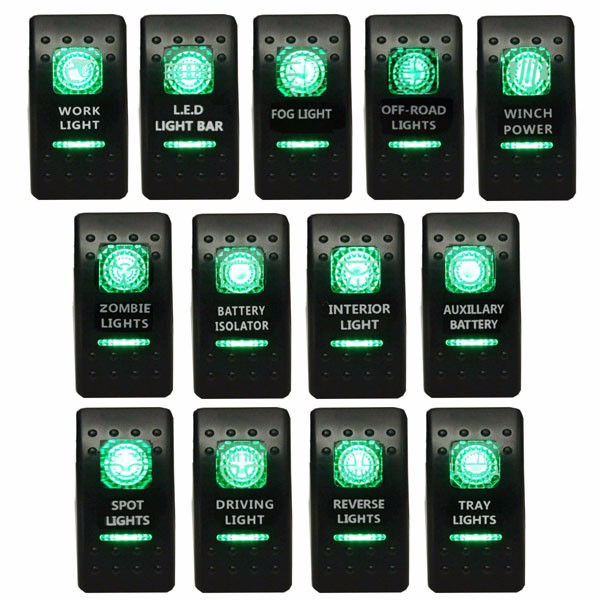 Car-Marine-Boat-Toggle-Rocker-Switch-Carling-Narva-ARB-Style-Dual-LED-Bar-ON-OFF-1002595