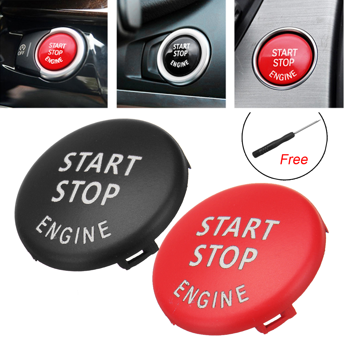 Car-Start-Stop-Engine-Button-Switch-Red-Black-Cover-for-BMW-X5-E70-X6-E71-3-E90-E91-E92-E93-1542601