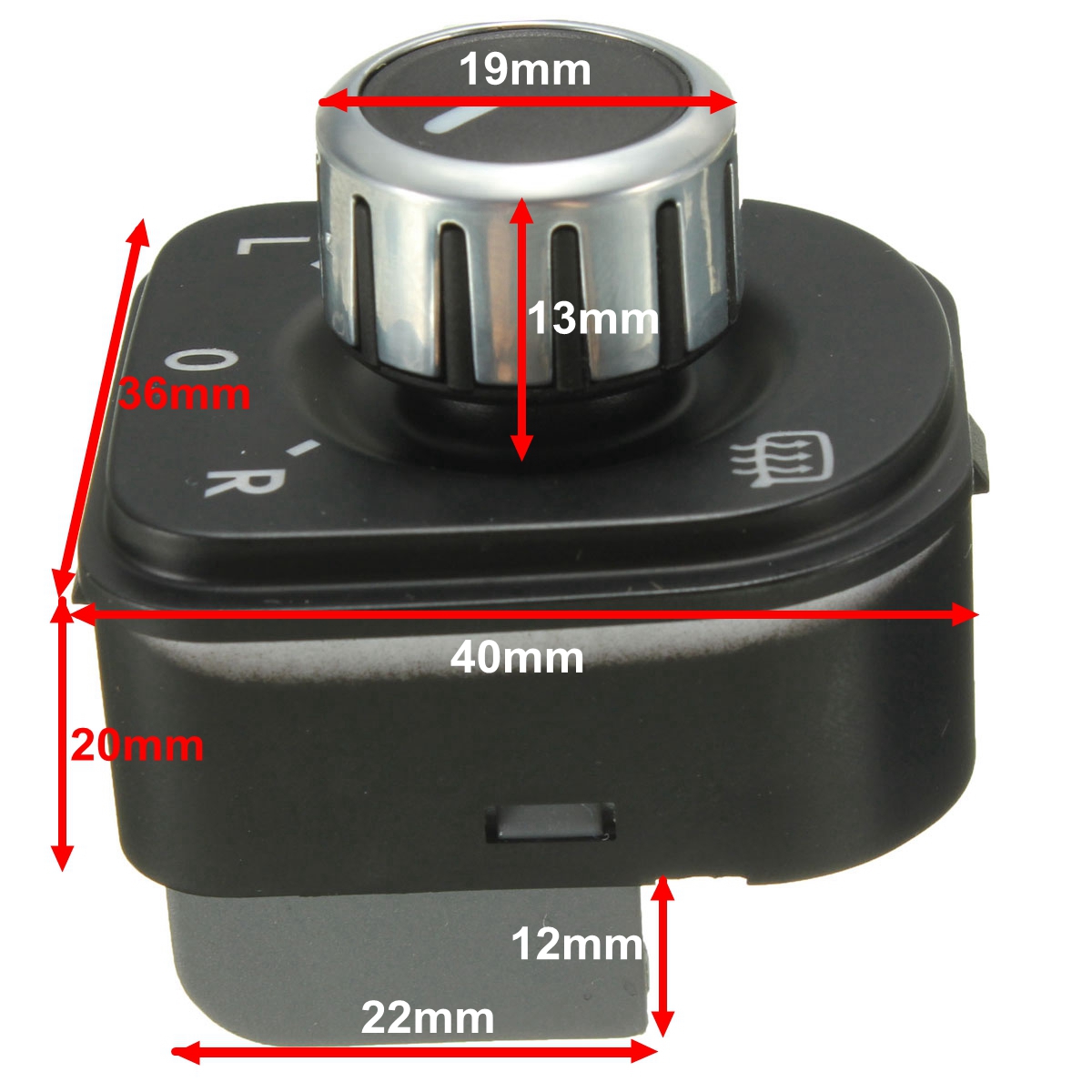 Chrome-Mirror-Adjust-Car-Switch-For-Golf-VW-Gti-MK5-MK6-Jetta-5-RABBIT-PASSAT-B6-1385705