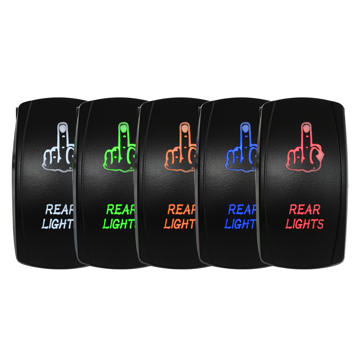DC1224V-Marine-Boat-Car-REAR-LIGHTS-LED-Switch-RedBlueGreenOrangeWhite-1119645