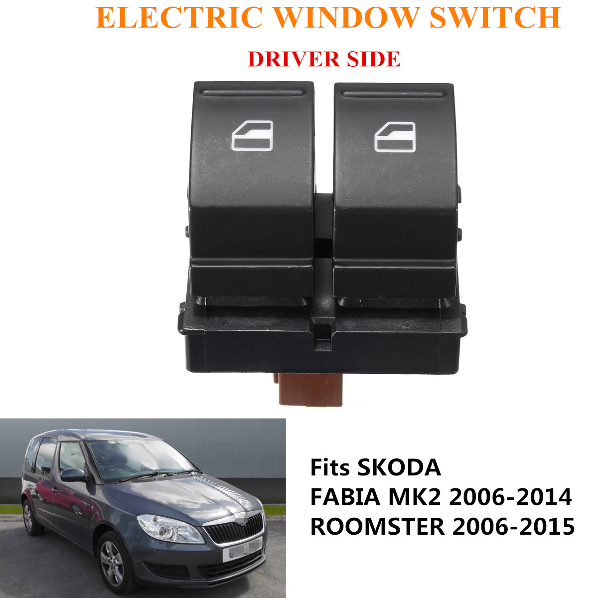 Driver-Side-Electric-Window-Doubble-Button-Switch-For-SKODA-FABIA-MK2-ROOMSTER-1203852