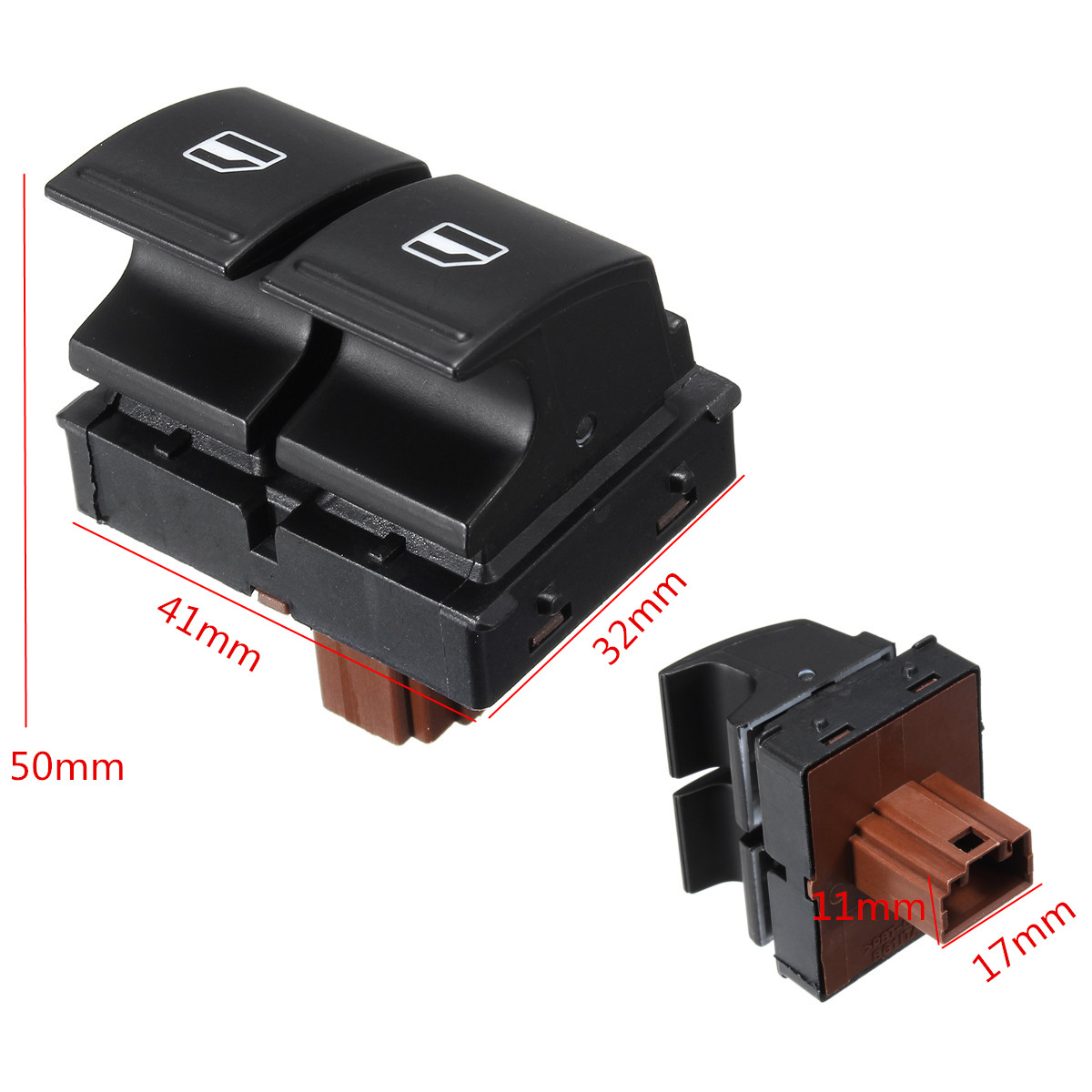 Driver-Side-Electric-Window-Doubble-Button-Switch-For-SKODA-FABIA-MK2-ROOMSTER-1203852
