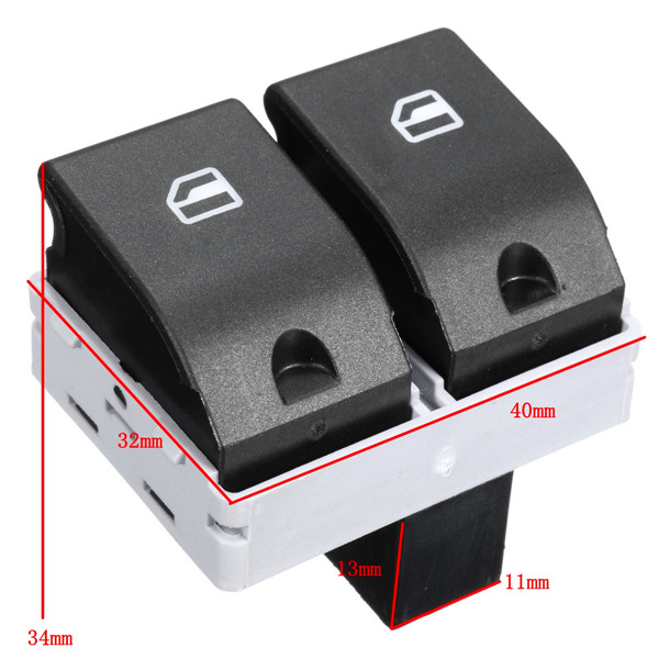 Electric-Window-Control-Switch-for-VW-Polo-9N-Seat-Ibiza-Cordoba-6Q0-959-858-1058629