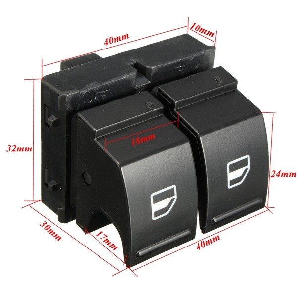 Electric-Window-Switch-Driver-Side-for-VW-Golf-MK5-Caddy-2K-Jetta-EOS-2K0959857-1009732