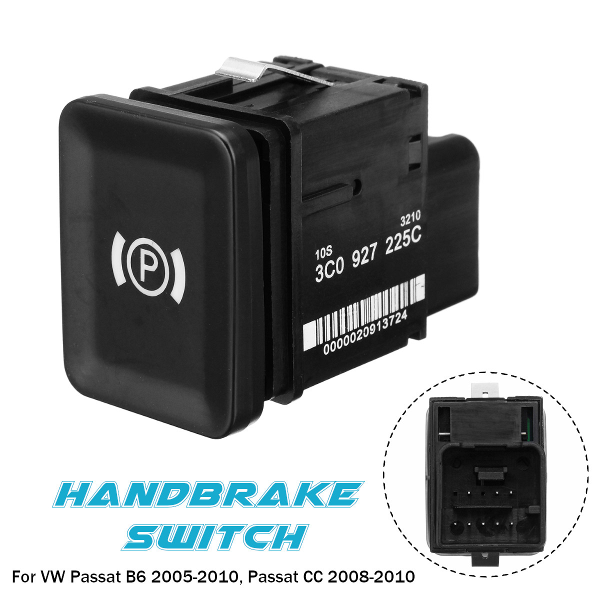Electronic-Handbrake-Brake-Parking-Car-Switch-3C0927225C-for-VW-Passat-B6-C6-CC-1366760
