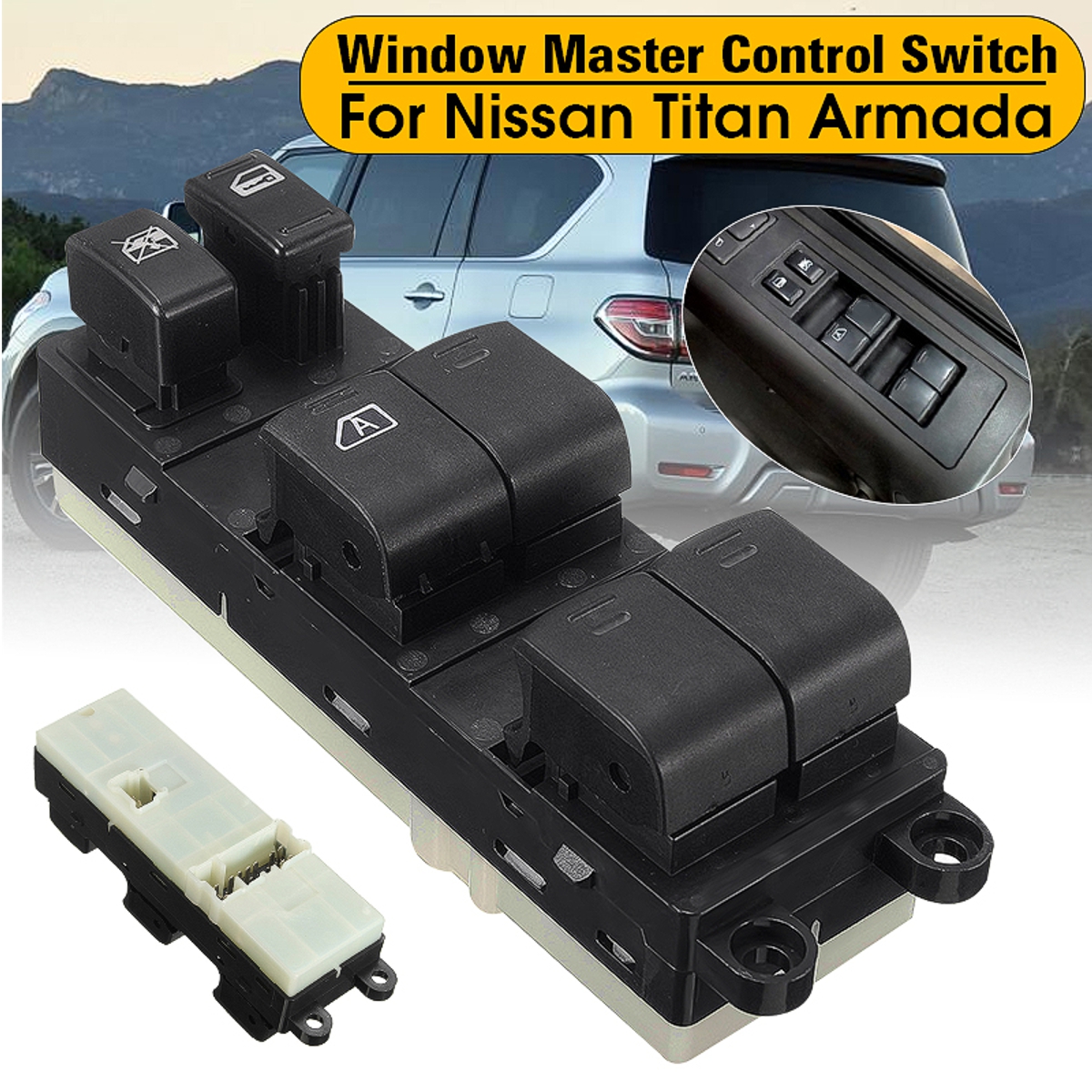 Front-Left-Master-Power-Window-Switch-Electric-Crew-Cab-for-Nissan-Titan-04-14Armada-04-08-25401-ZT5-1463385