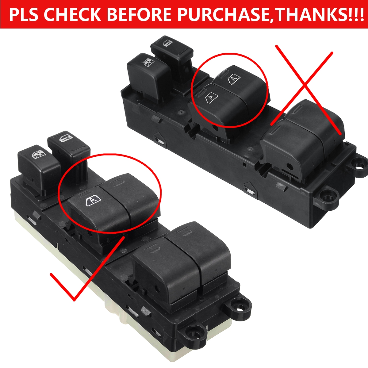 Front-Left-Master-Power-Window-Switch-Electric-Crew-Cab-for-Nissan-Titan-04-14Armada-04-08-25401-ZT5-1463385