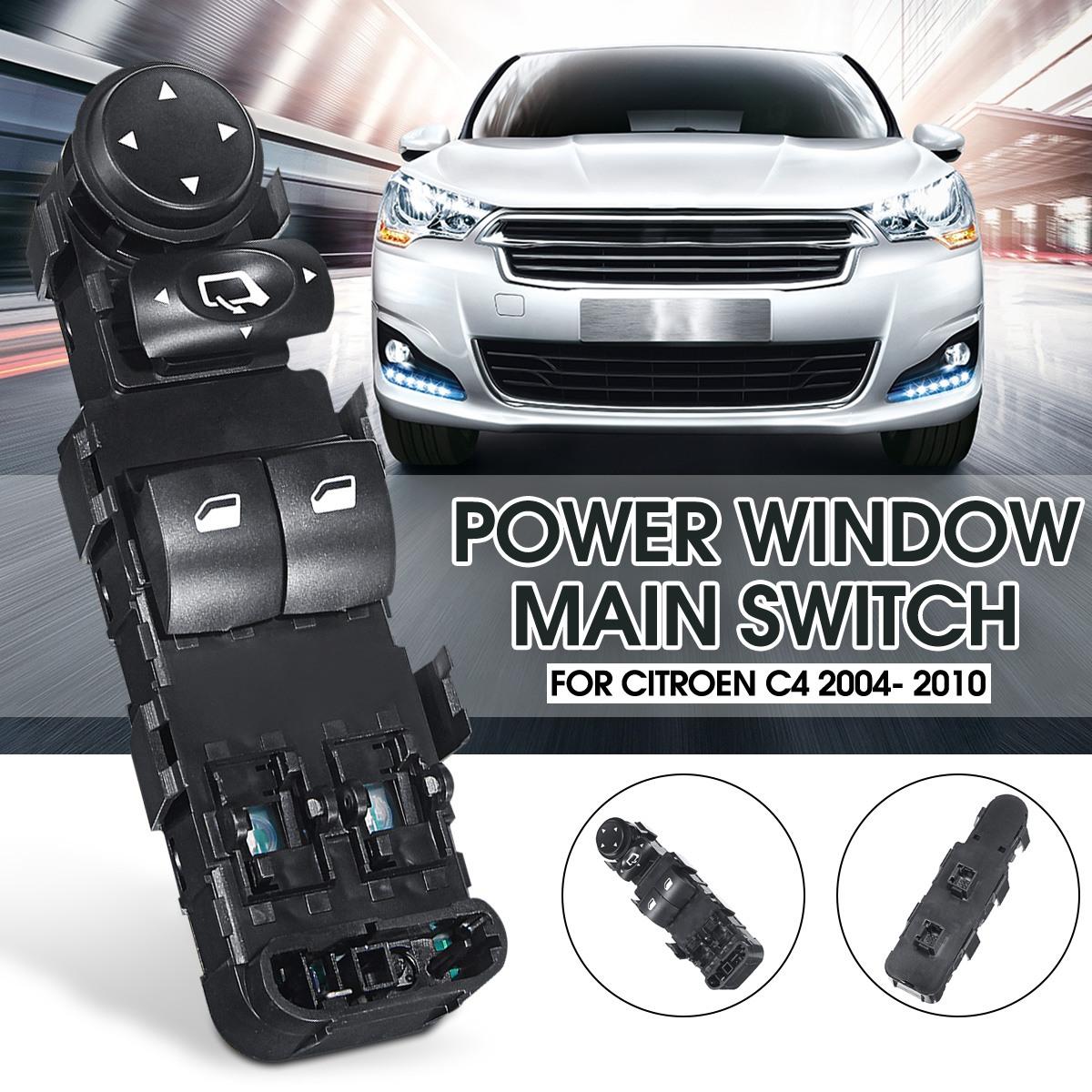 Front-Left-Master-Power-Window-Switch-For-Citroen-C4-2004-2010-9651464277-6554HE-1576627