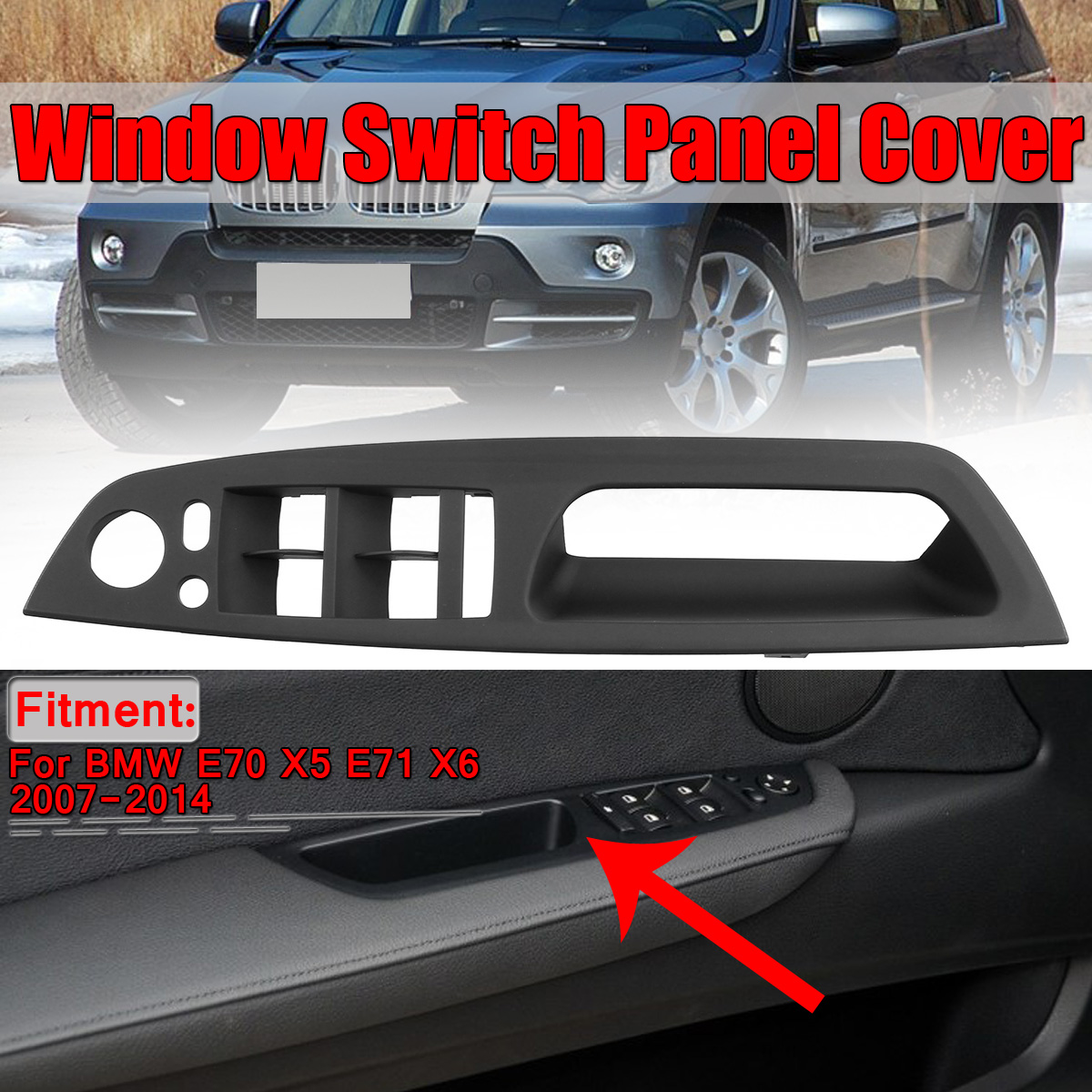 Front-Left-Window-Switch-Panel-Cover-For-BMW-E70-X5-E71-X6-2007-2014-Driver-Door-51416975791-1558235