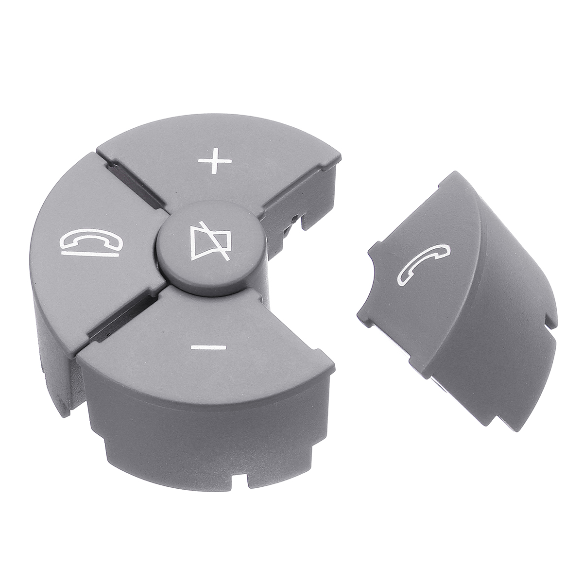 Grey-Car-Steering-Worn-Button-Switch-Cover-Left--Right-For-Mercedes-W204-W212-C200-E260-E320-GLK260-1569917