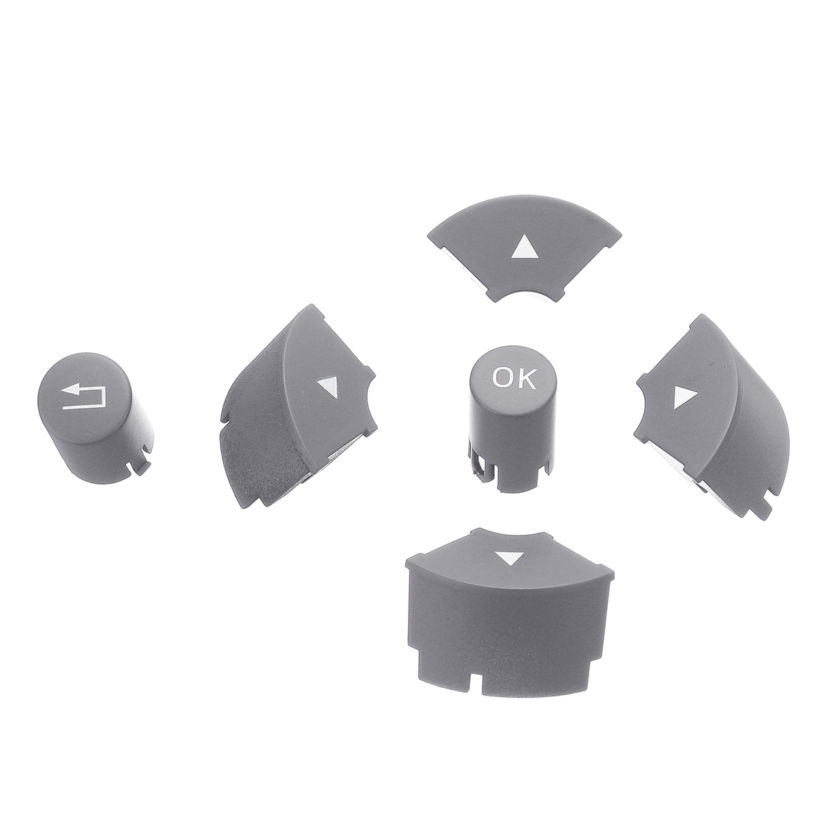 Grey-Car-Steering-Worn-Button-Switch-Cover-Left--Right-For-Mercedes-W204-W212-C200-E260-E320-GLK260-1569917