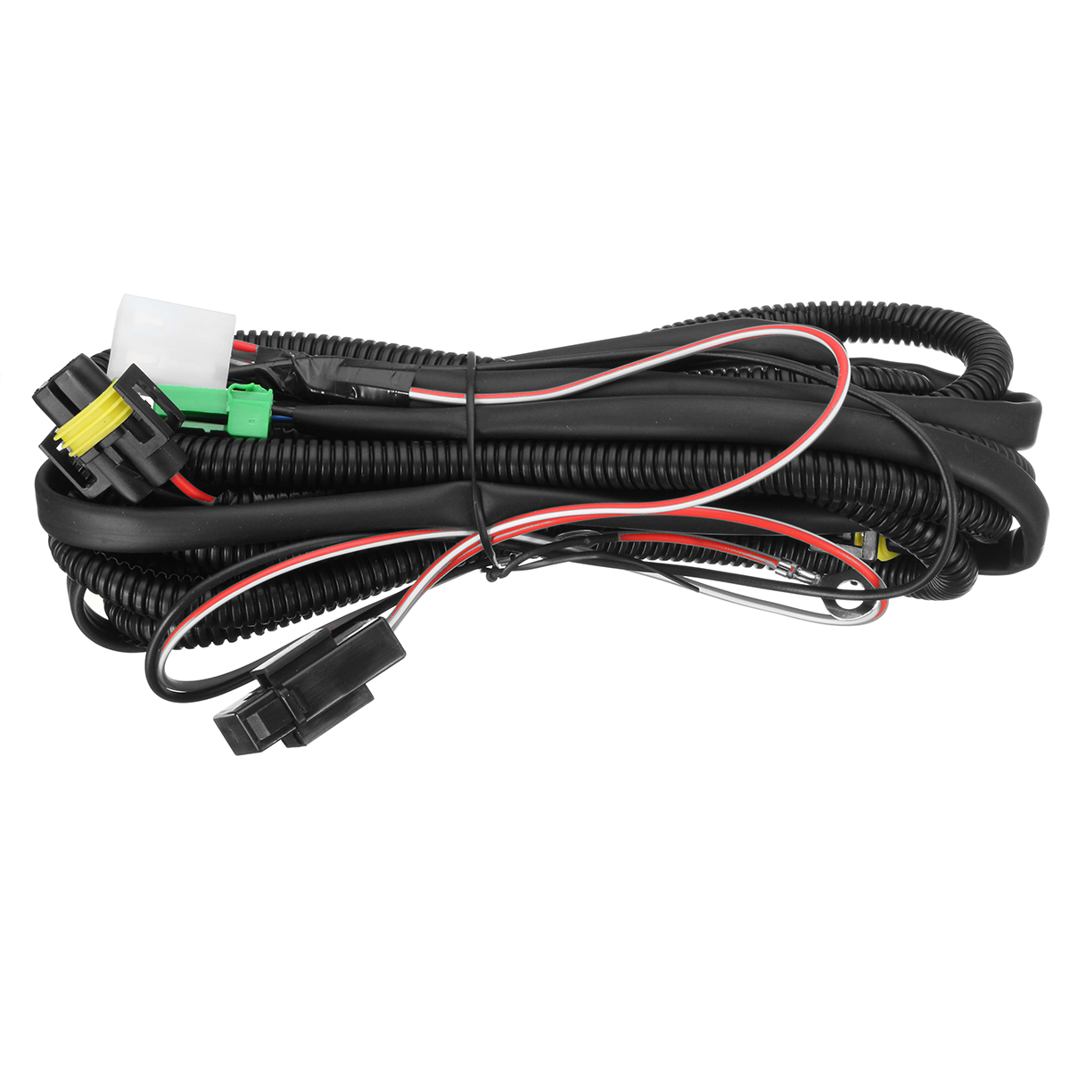 H11-Fog-Light-Wiring-Harness-Sockets-Wire--LED-Indicators-Switch--Automotive-Relay-For-Ford-1754872