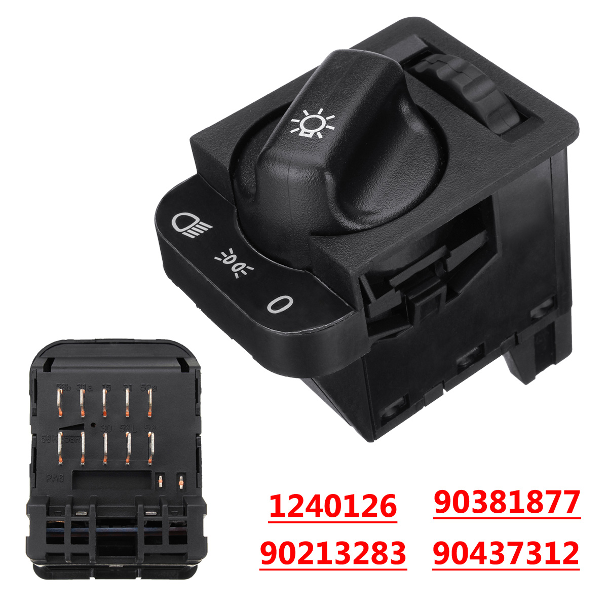 Headlight-Switch-for-Opel-Astra-F-calibra-Omega-Vectra-A-Corsa-B-90213283-1284245