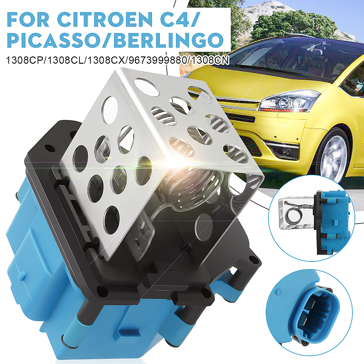 Heater-Blower-Radiator-Fan-Cooling-Relay-Resistor-1308CP-For-Peugeot-307308-5008-Partner-1722453