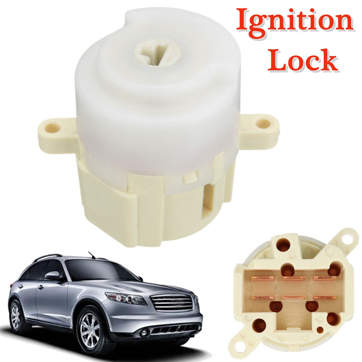 Ignition-Switch-Lock-Barrel-Engine-Starter-For-Nissan-Micra-K12-2002-2010-Infiniti-S50-2003-2008-1296023