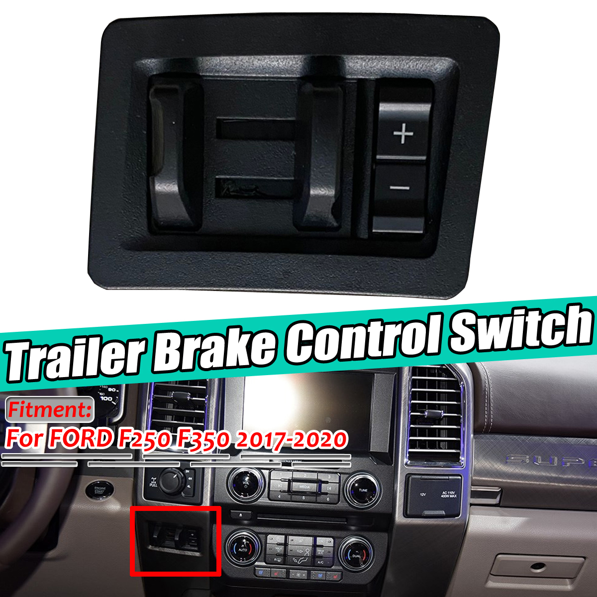 In-Dash-Trailer-Brake-Controller-Module-For-Ford-Super-Duty-F250-F350-2017-2020-1709457