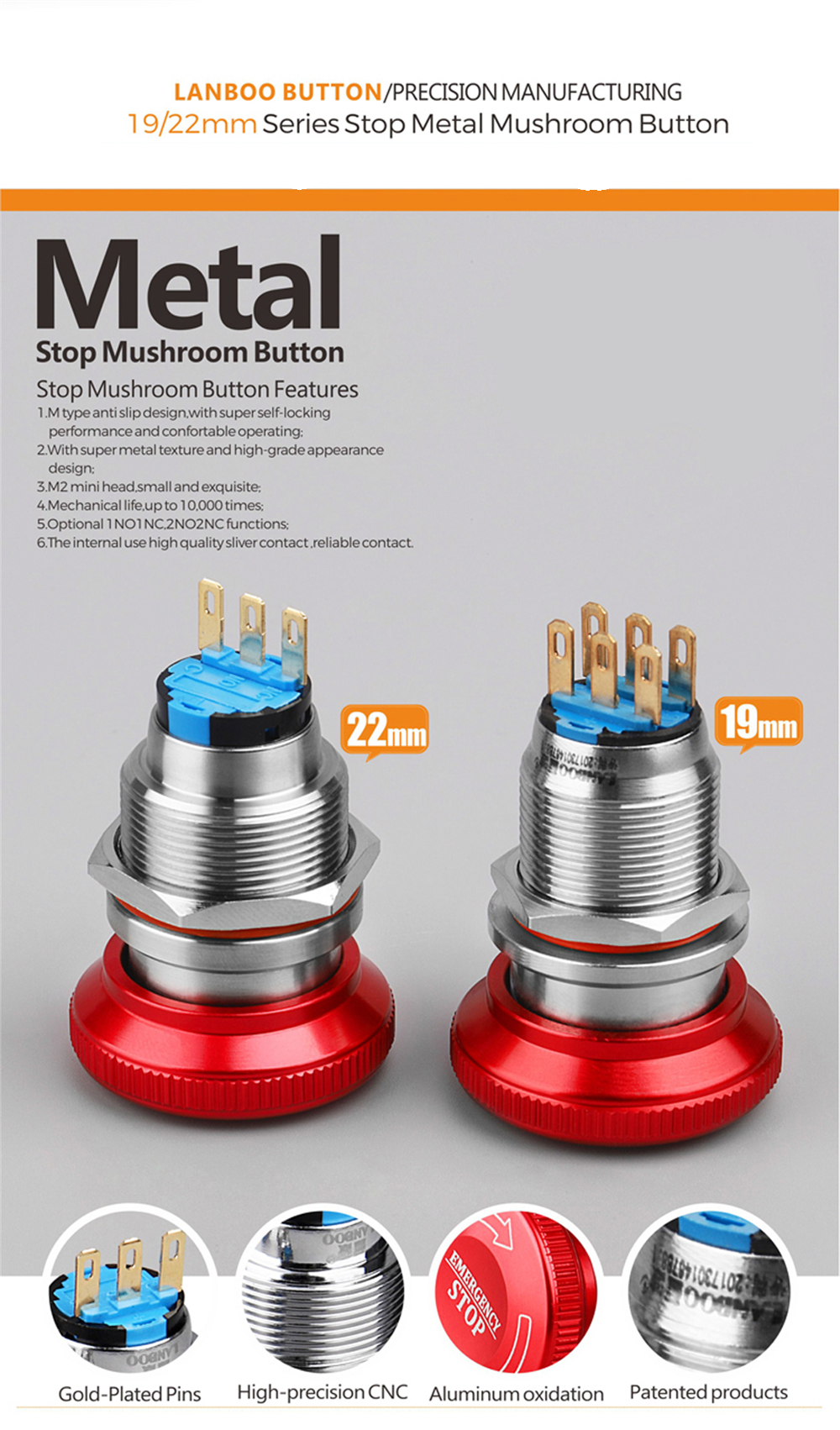 LANBOO-Metal-Mushroom-Emergency-Stop-Push-Button-Switch-19mm-22mm-Momentary-Latching-1526688