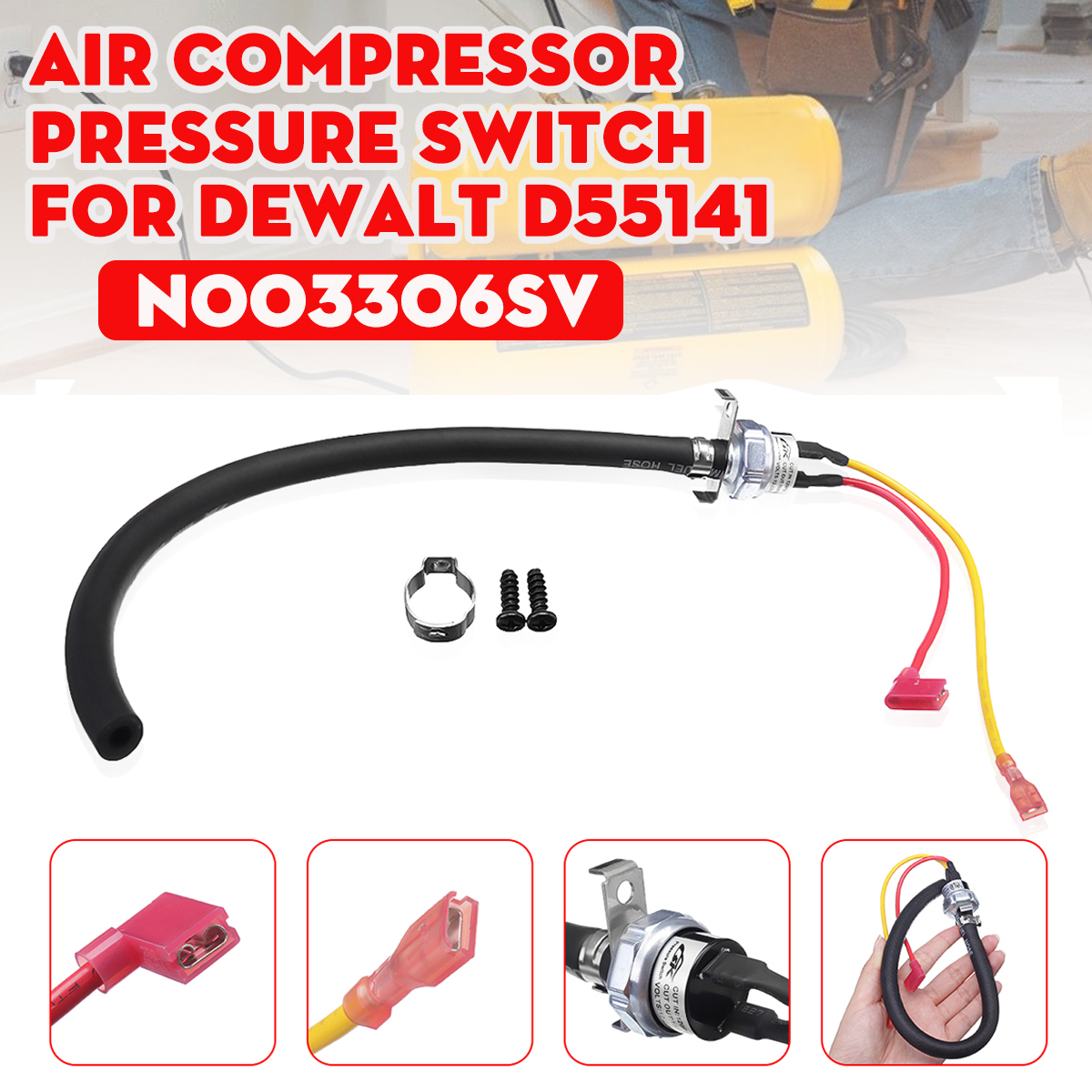 N003306SV-Air-Compressor-Pressure-Switch-Parts-Kit-For-DeWalt-D55141-1632211