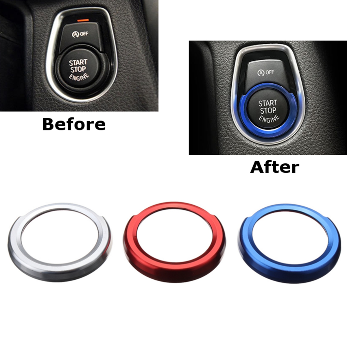One-Engine-Start-Stop-Button-Switch-Sticker-Circle-Cover-for-BMW-1-2-3-4-Series-1259658