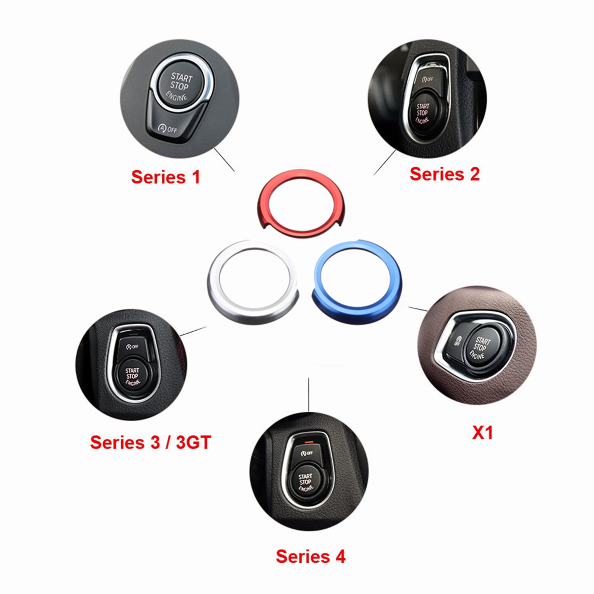 One-Engine-Start-Stop-Button-Switch-Sticker-Circle-Cover-for-BMW-1-2-3-4-Series-1259658