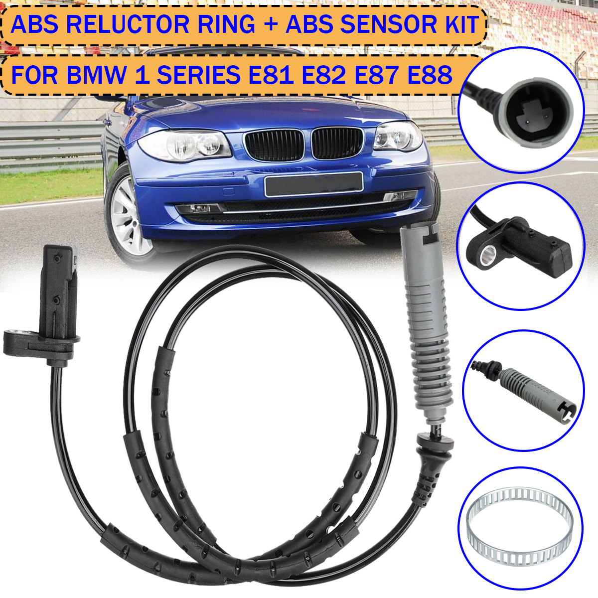 Rear-Reluctor-Ring-Connector-ABS-Sensor-Kit-For-BMW-3-SERIES-E90-E91-E92-E93-1754876