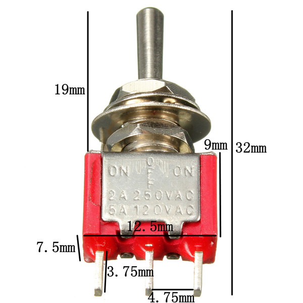 Red-3-Pin-ON-OFF-ON-3-SPDT-Small-Toggle-Switch-AC-6A125V-3A250V-966417