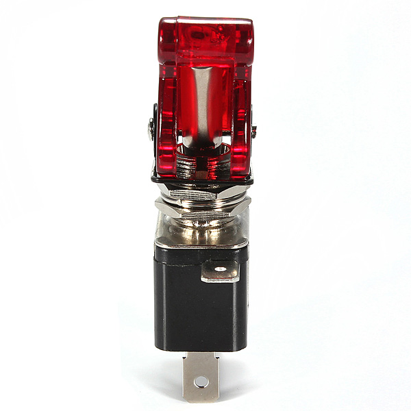 Red-Car-Cover-LED-SPST-Toggle-Rocker-Switch-Control-12V-20A-On-Off-914418