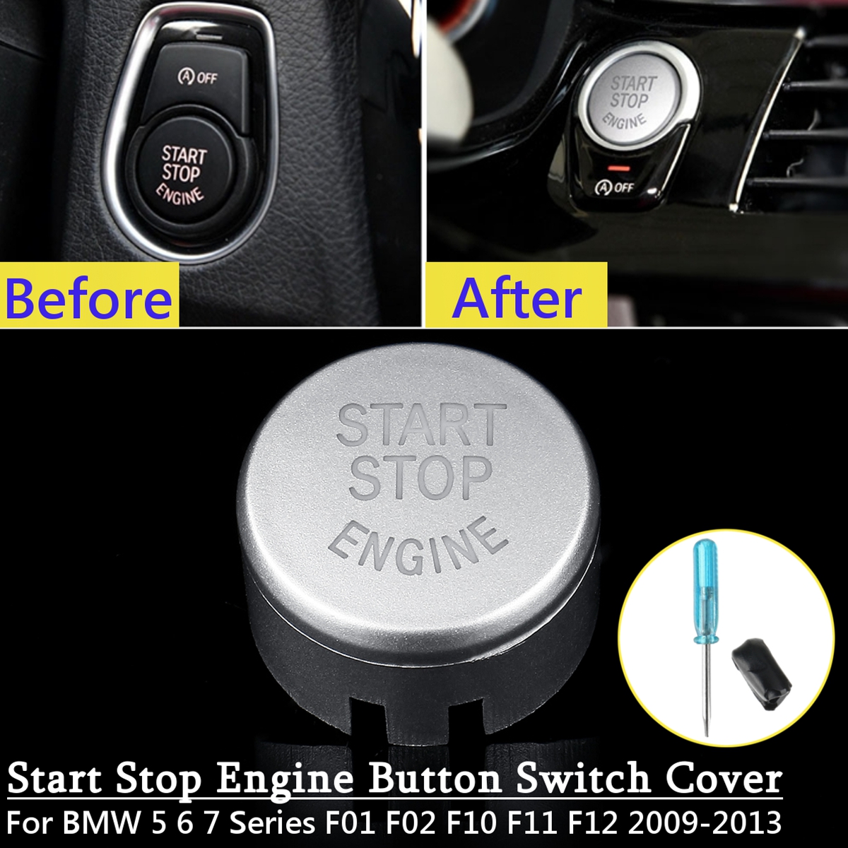 Start-Stop-Engine-Button-Switch-Cover-For-BMW-5-6-7-Series-F01-F02-F10-F11-F12-2009-2013-1792391