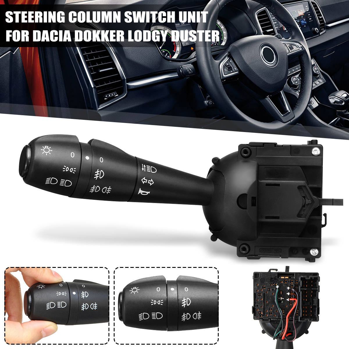 Steering-Column-Switch-Unit-For-Dacia-Dacia-Lodgy-Logan-Sandero-Duster-2010-Up-1720520